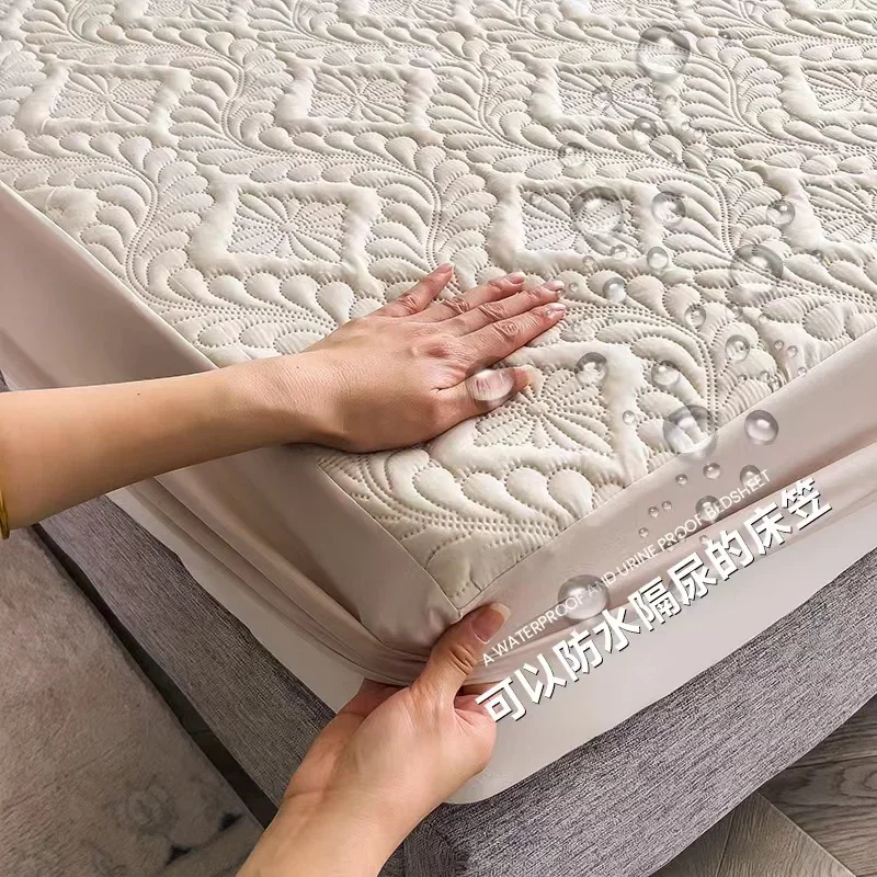 Waterproof Mattress Protector Breathable - Wodoodporny, gruby ochraniacz na materac, oddychający,
