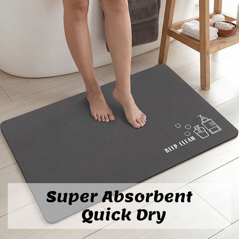 Quick Dry Diatomite Bath Mat - Mata diatomitowa do łazienki, chłonna, antypoślizgowa,