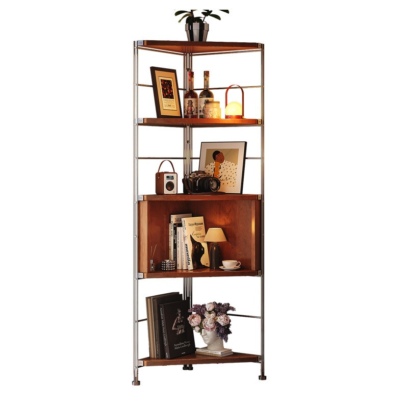 Storage & Organization - Półka narożna w stylu średniowiecznym, trójkątna