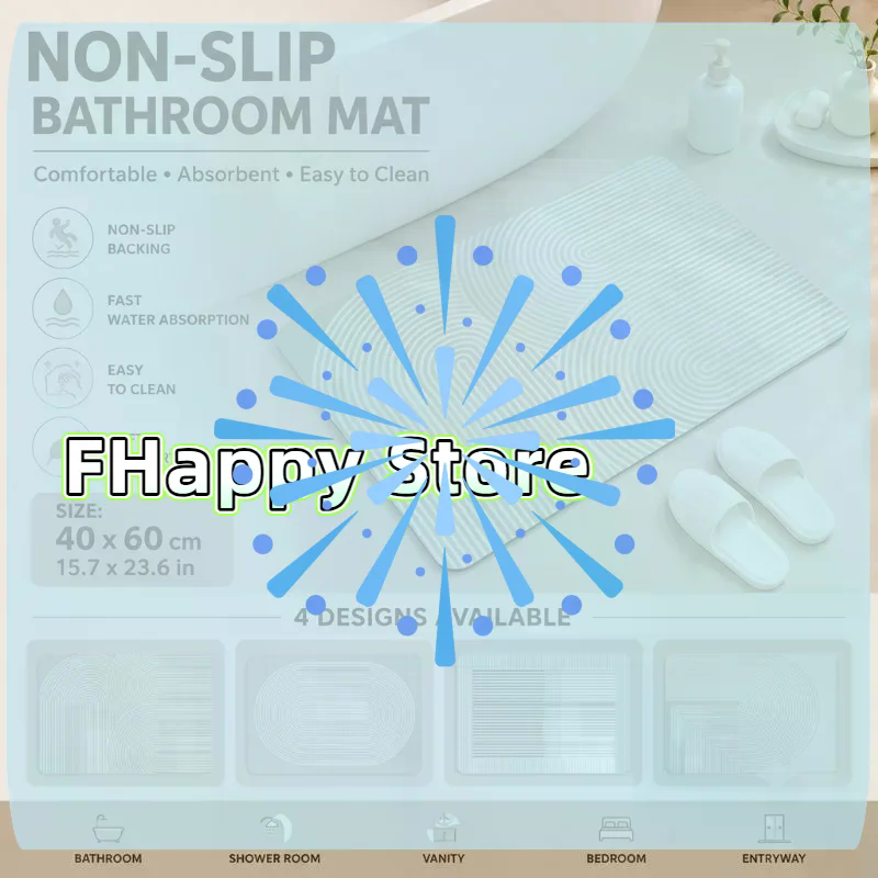 [MA] Beżowa Mata Łazienkowa z  – Quick Dry Diatomite Bath Mat recenzja i cena