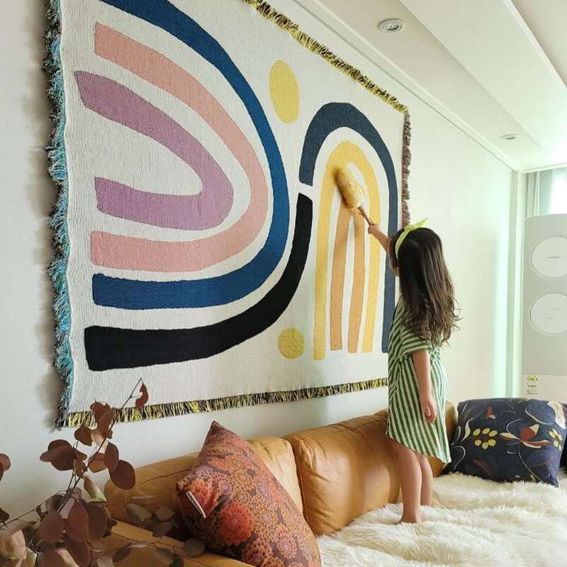 Textile City Ins Gruby bawełni – Boho Throw Blanket Fringe recenzja i cena