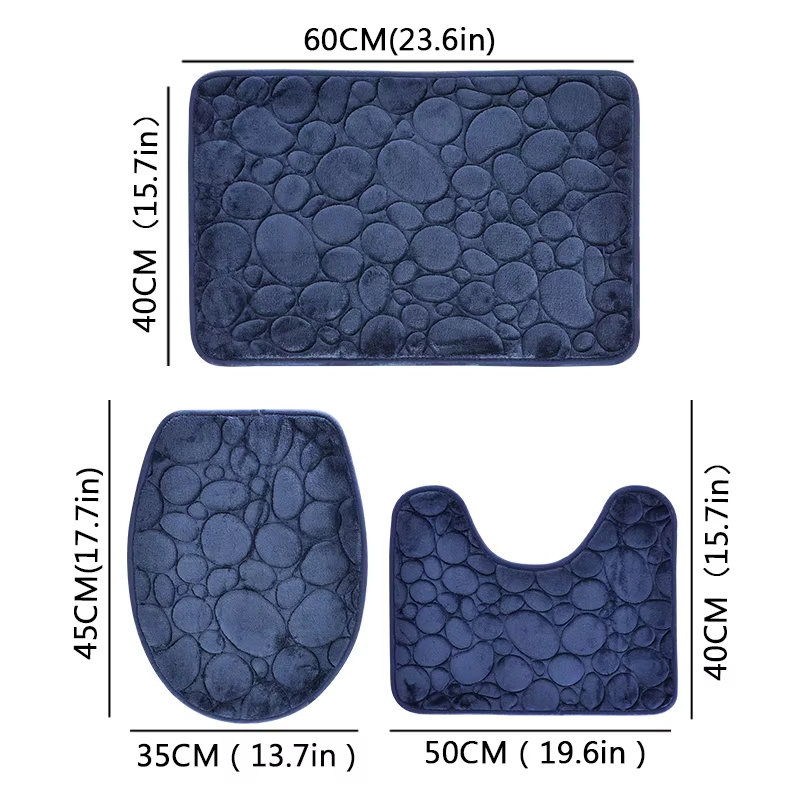 3 SZTUK / ZESTAW Maty łazienko – Quick Dry Diatomite Bath Mat recenzja i cena