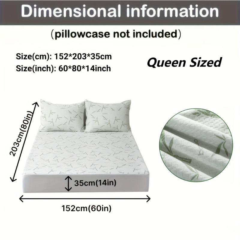 MEICARE 100% Bamboo Fiber Matt – Waterproof Mattress Protector Breathable recenzja i cena