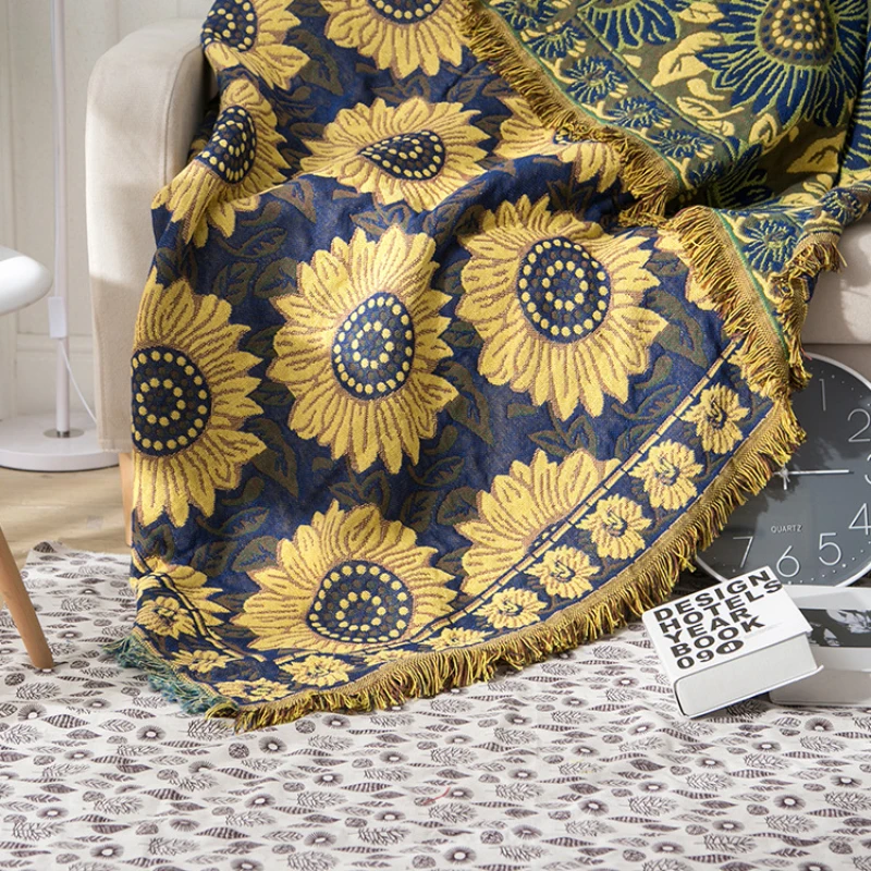 Textile City Ins Rural Blue Su – Boho Throw Blanket Fringe recenzja i cena