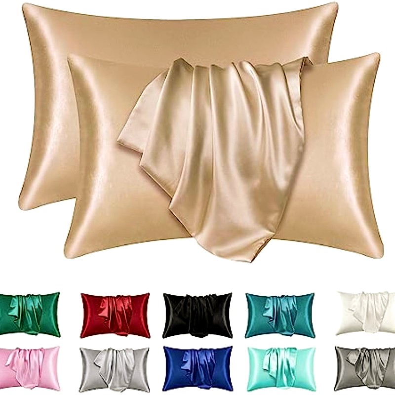 2 szt. Satynowe poszewki na po – Satin Silk Pillowcase Hair Skin recenzja i cena