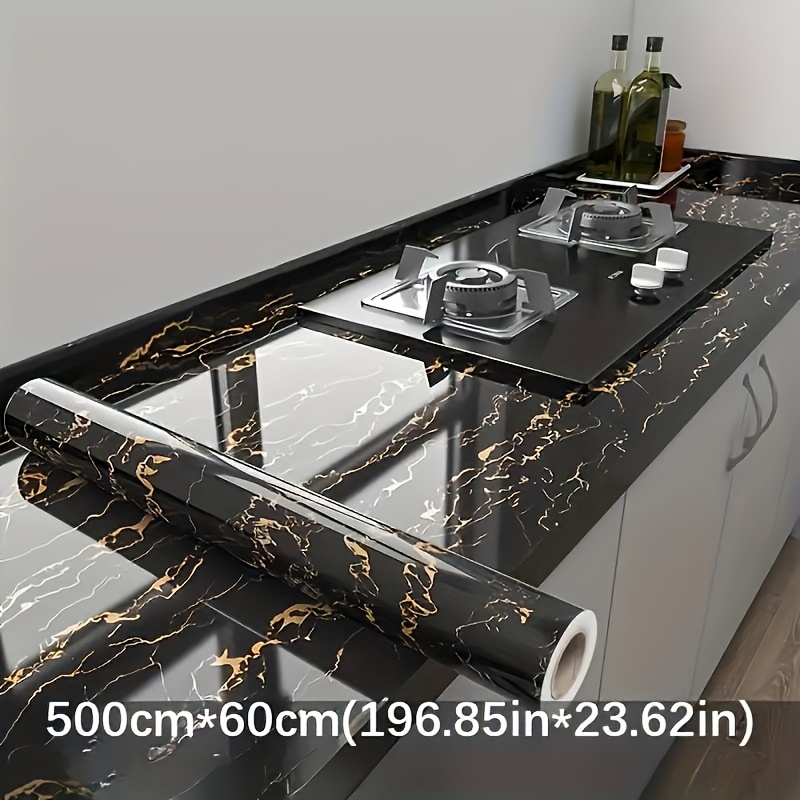 1 szt. Luksusowa czarna tapeta – Kitchen recenzja i cena