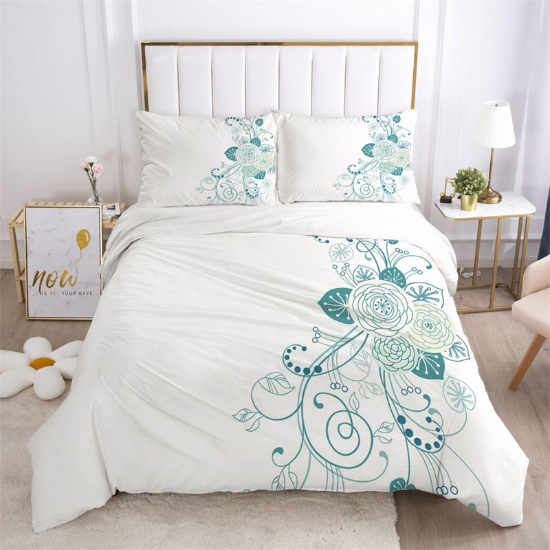 Komplet pościeli z motywem kwi – Aesthetic Floral Duvet Cover recenzja i cena