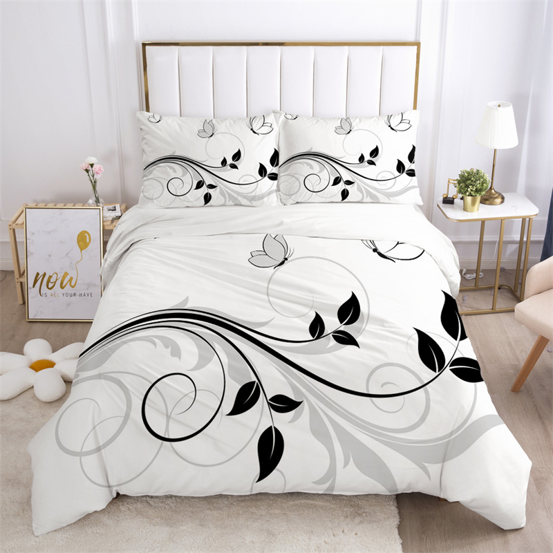 Komplet pościeli z motywem kwi – Aesthetic Floral Duvet Cover recenzja i cena